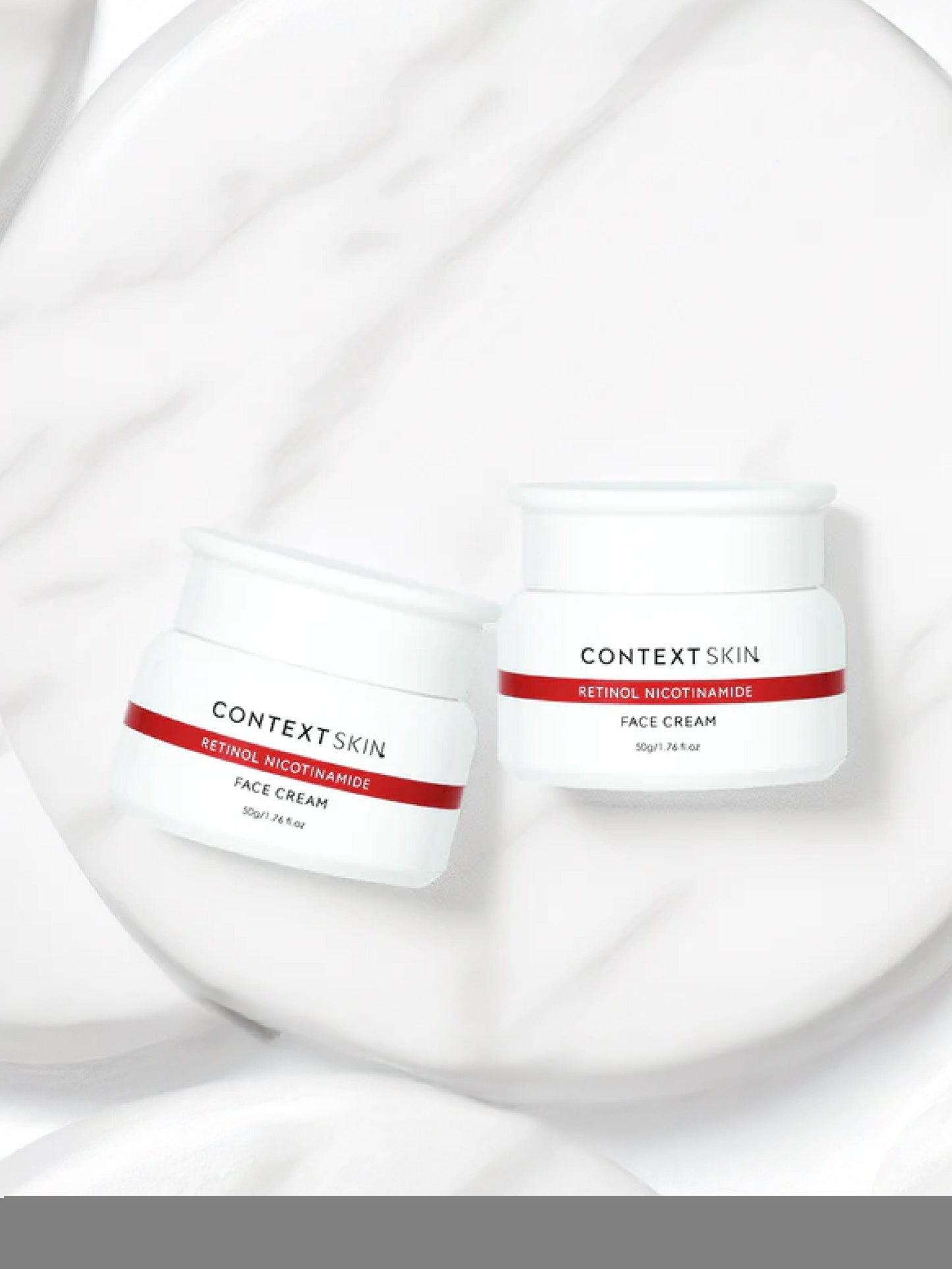 Transform your skincare routine with Retinol Face Cream from Context.
This rejuvenating cream is the best face cream for aging skin, designed to target wrinkles, fine lines, and uneven skin tone.
