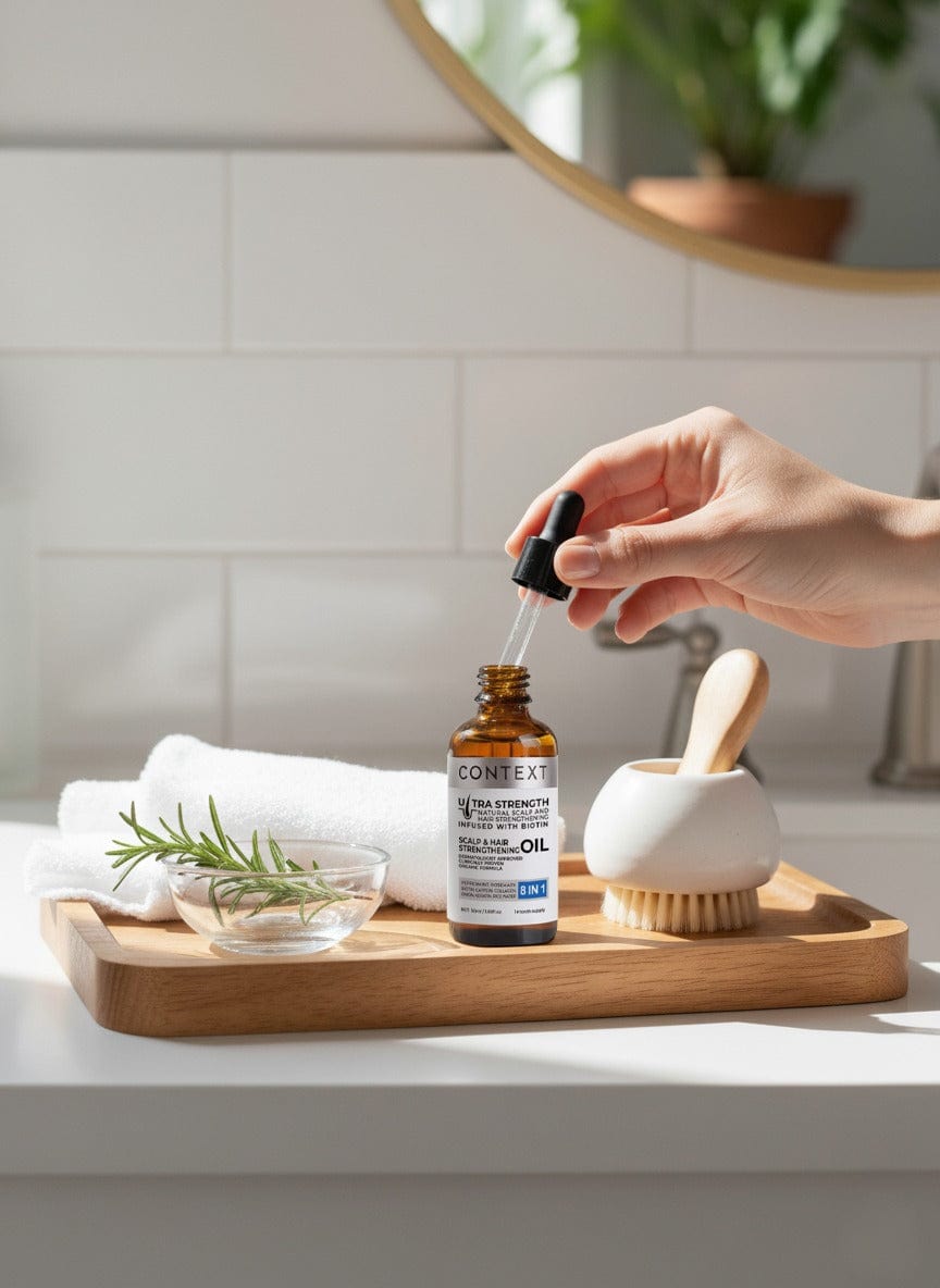 Scalp & Hair Straightening Oil – 8 in 1