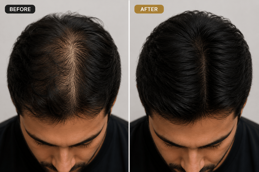 8-in-1 system before and after results