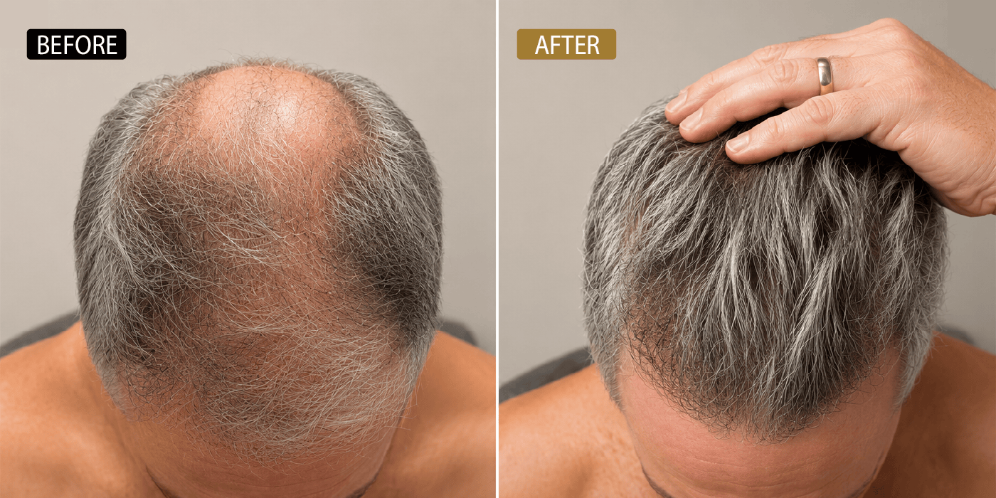 8-in-1 system before and after results