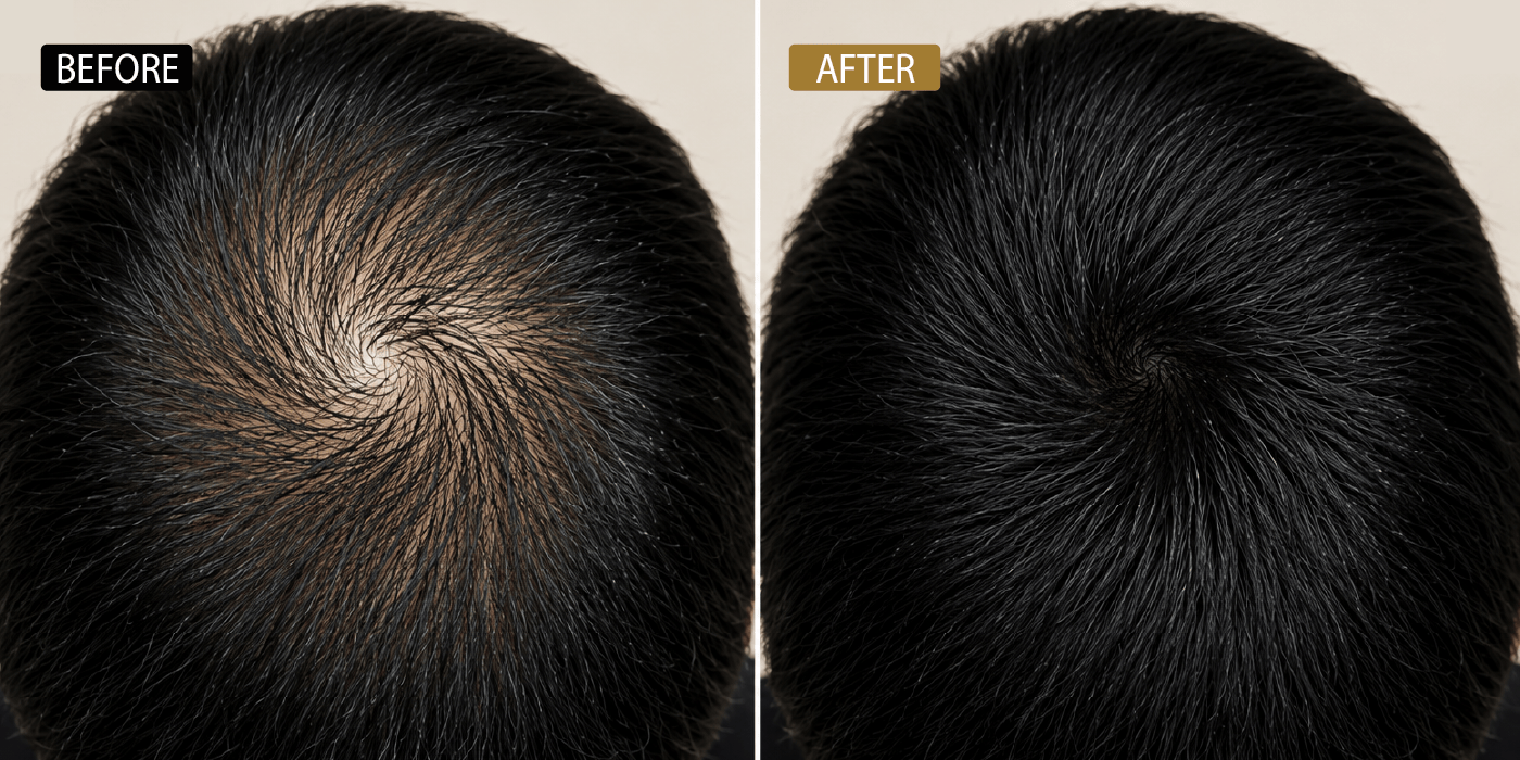 8-in-1 system before and after results