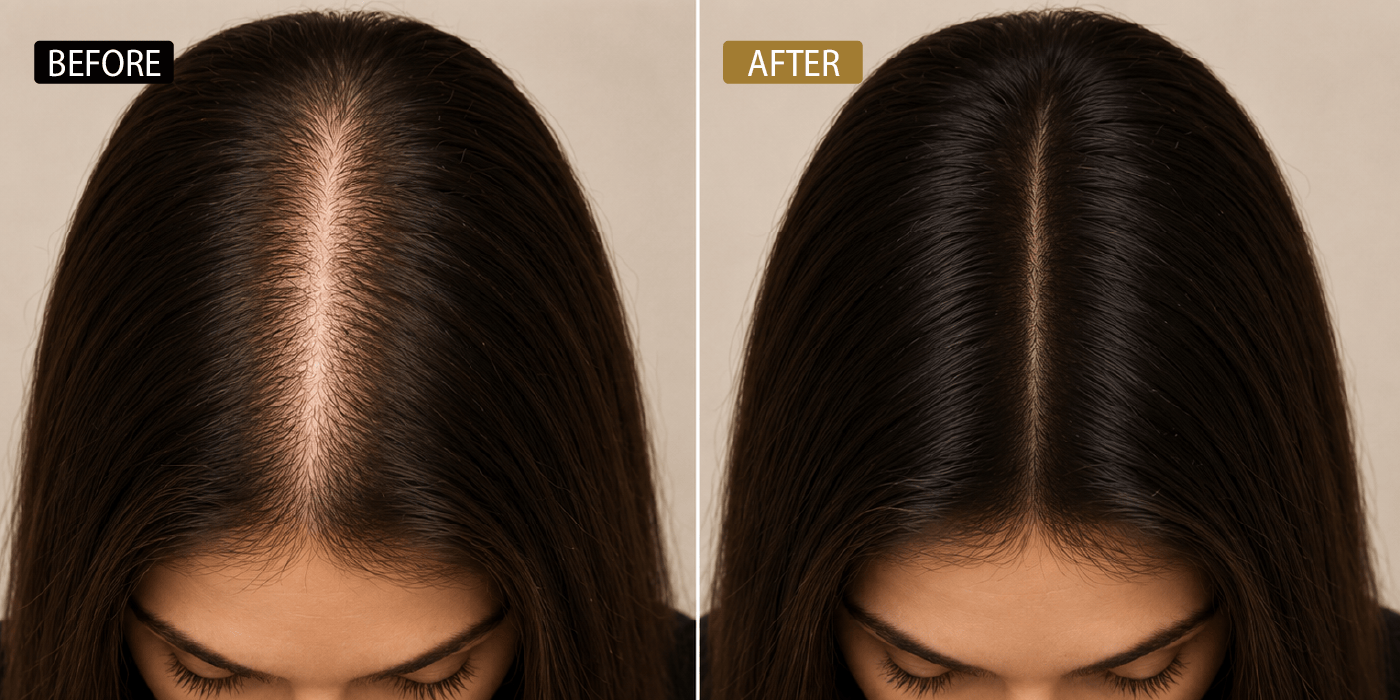 8-in-1 system before and after results