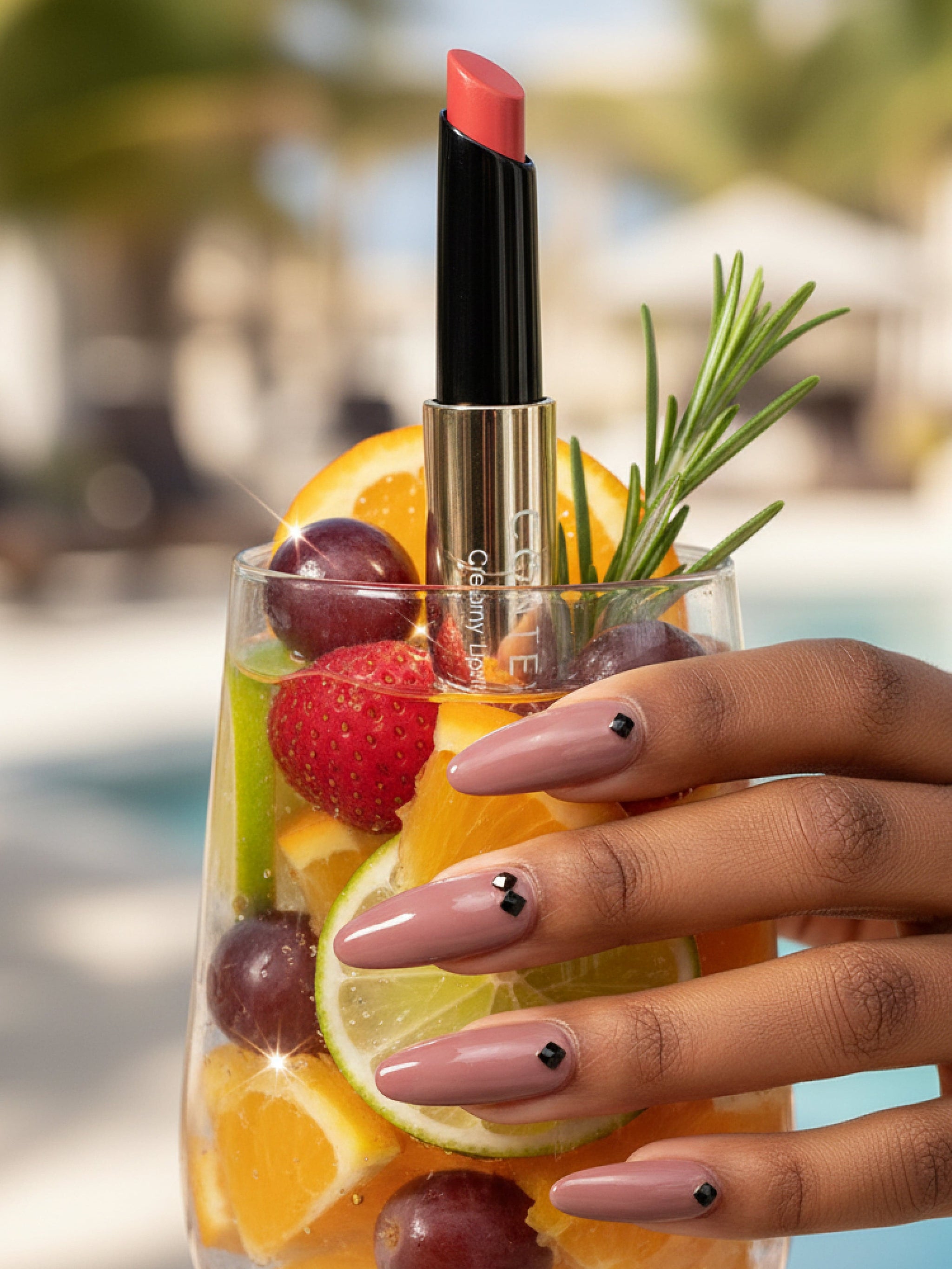 Dusty Petal Gold Lip Balm