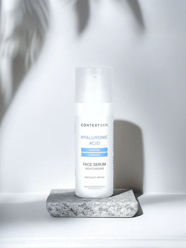 Get the ultimate hydration boost with the Hyaluronic Acid Face Serum from Context, a lightweight, fast-absorbing serum for face hydration and skin barrier repair.