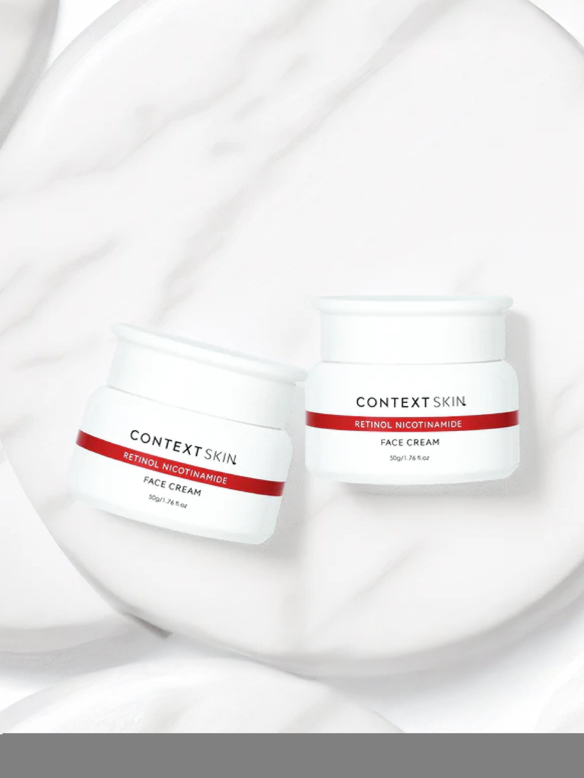 Transform your skincare routine with Retinol Face Cream from Context.
This rejuvenating cream is the best face cream for aging skin, designed to target wrinkles, fine lines, and uneven skin tone.