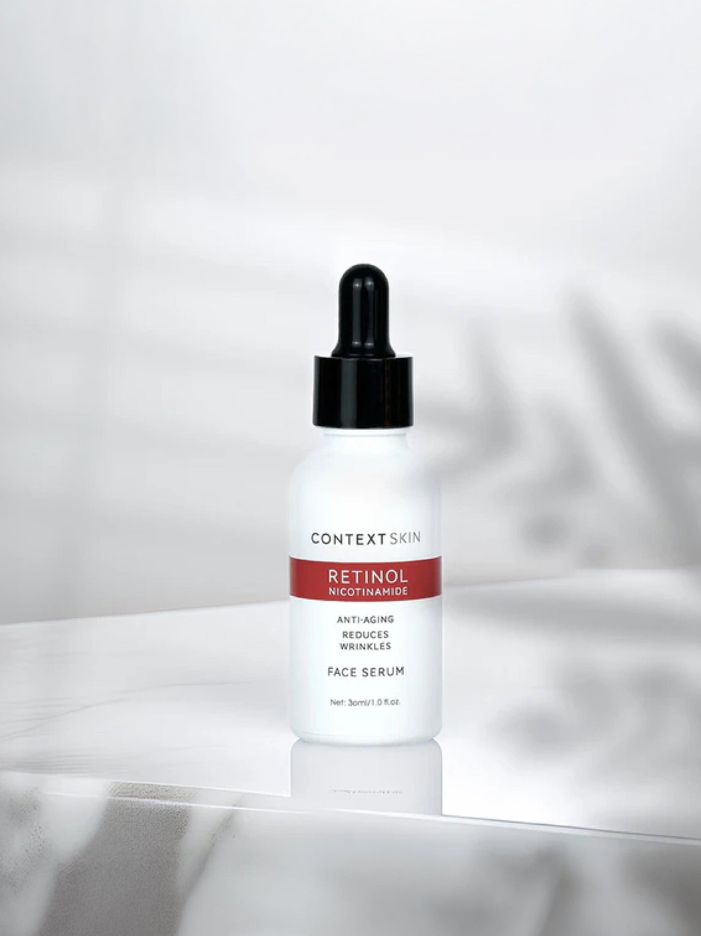 Reveal smoother, brighter skin with the Retinol Face Serum from Context, a powerful treatment designed to target signs of aging and uneven texture.