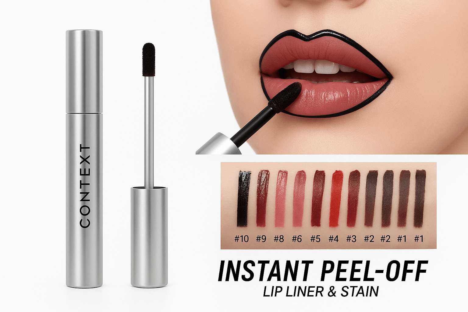 Lip peeling off stain