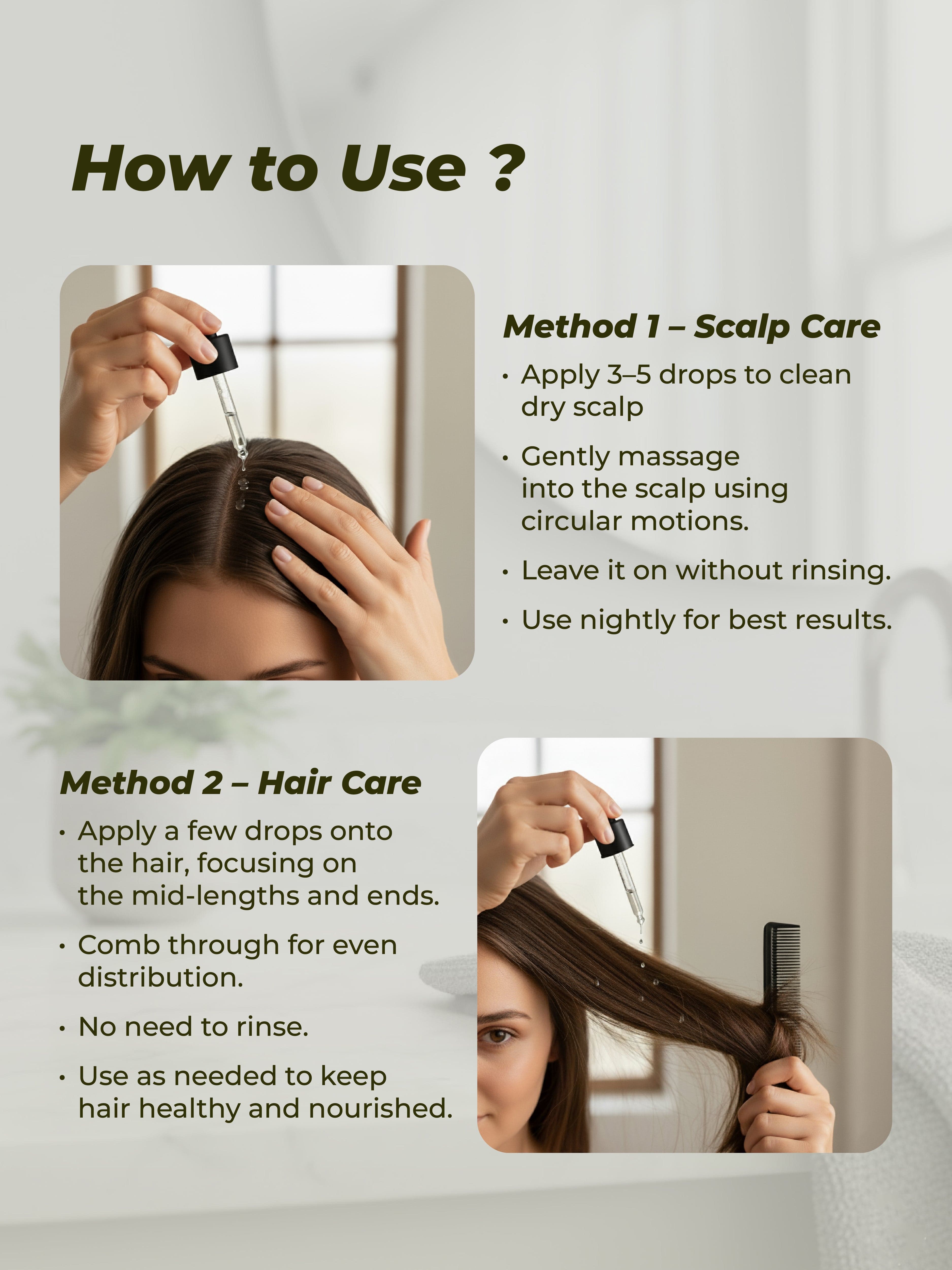 Scalp & Hair Straightening Serum – 8 in 1